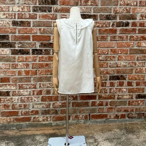 Romeo & Juliet Couture ruffled ivory satin blouse / L / Excellent condition - Picture 13 of 15